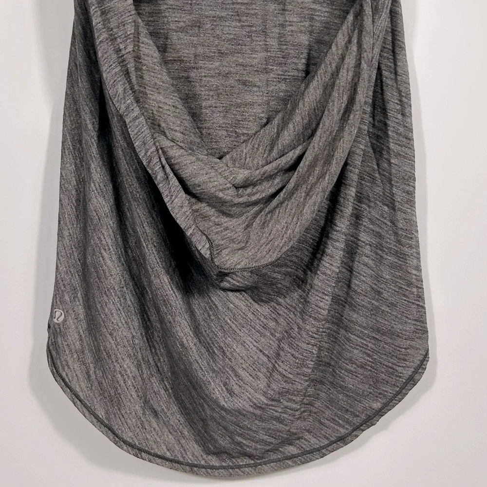 Lululemon Wild Tank Top With Built In Sports Bra Heathered Grey/Black Size 8